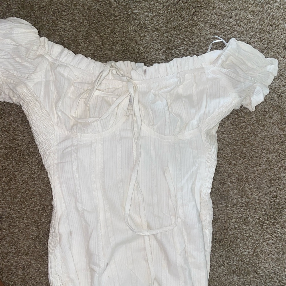 princess polly white off the shoulder mini dress